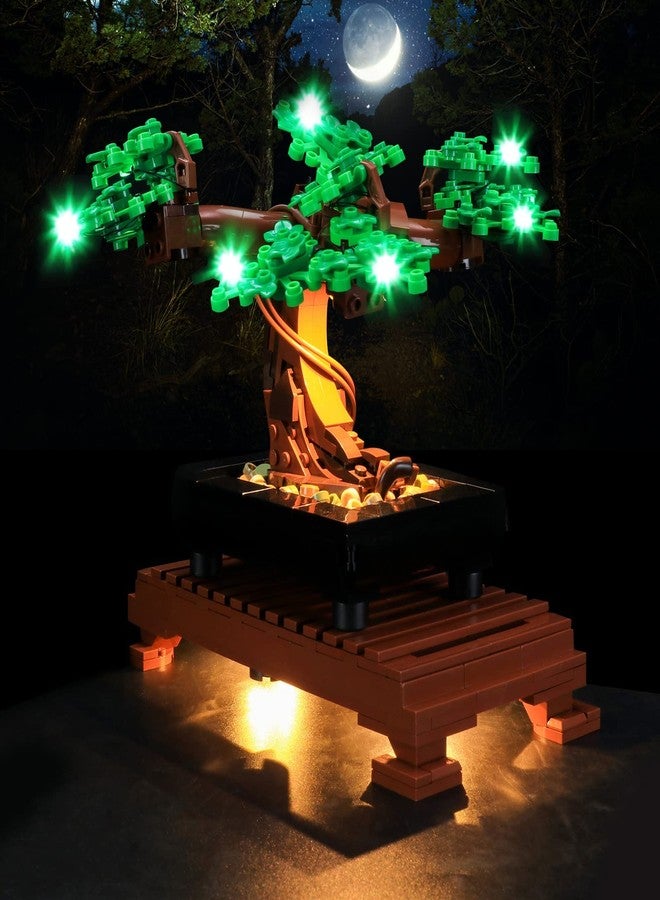 Vaodest مصباح LED من Vaodest لشجرة بونساي ليغو 10281، متوافق مع الموديل 10281 (مصباح LED فقط، وليس مجموعة مكعبات البناء) (أخضر) - Image 1